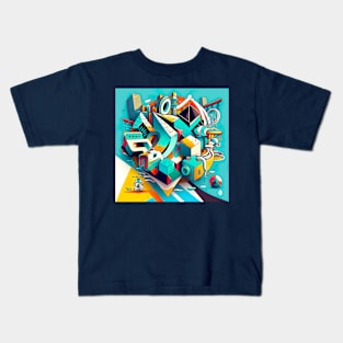 Colorful Shapes 3 Kids T-Shirt